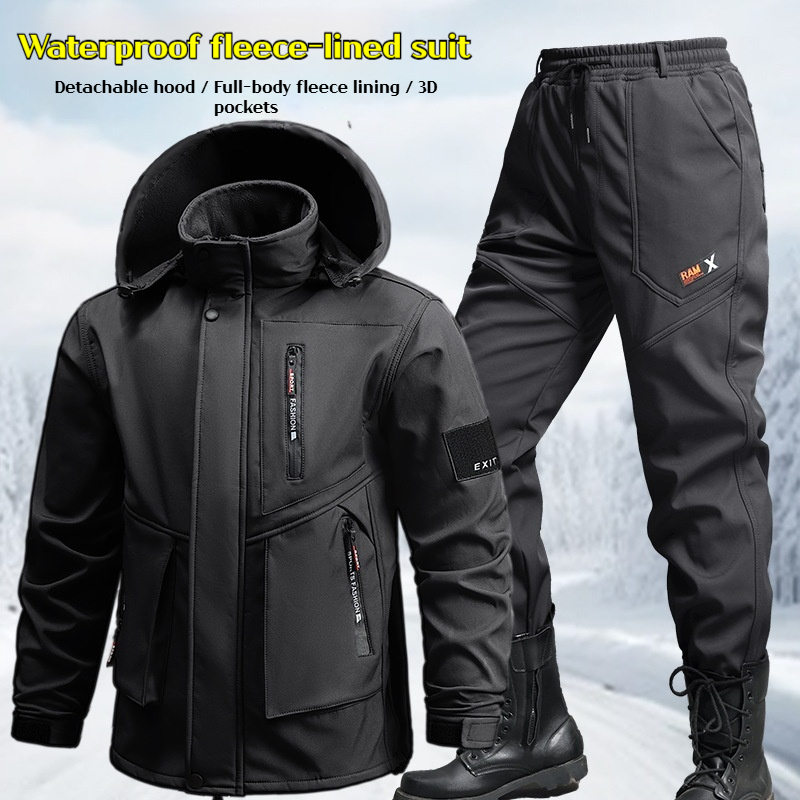 Winter Clothing Work - Heren werkpak Winter verdikte waterdichte jas