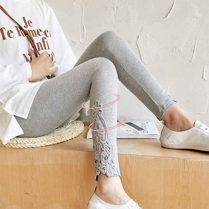 Winter Clothing On Sale - Damesmode Effen contrasterende kanten skinny legging
