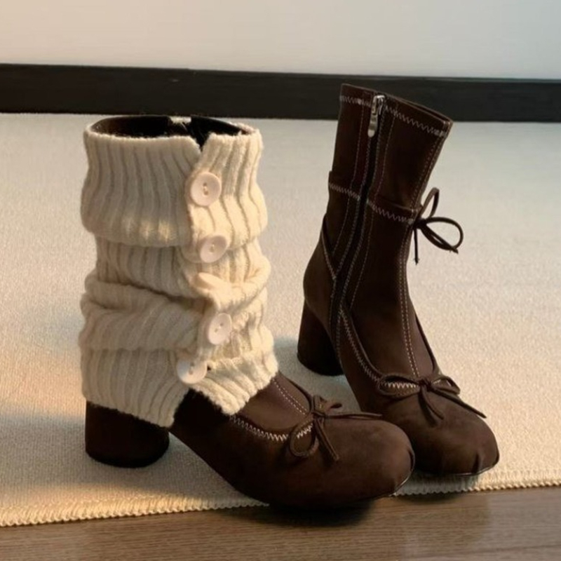 Winter Clothing For Woman - Boog Hoge Hakken Vrouwen Laarzen Nieuwe