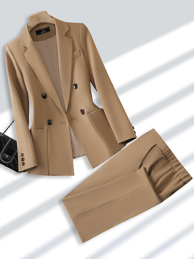 Winter Clothing Work - Mode Dames Broekpak Formele Dames Kantoorwerkkleding