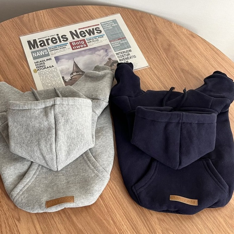 Letter Hoodie Huisdierkleding  - Winter Clothing In French recensie en prijs