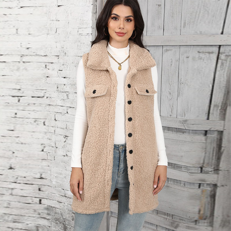 Dames lamspluche vesten splits - Winter Clothing On Sale recensie en prijs