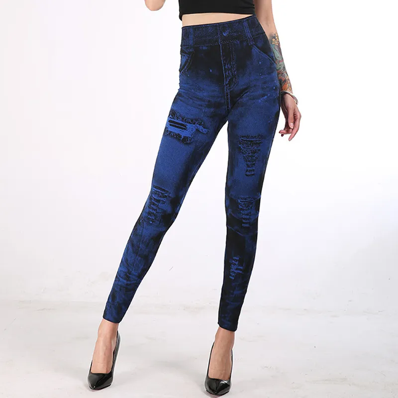 Vrouwen imitatie jeans stretch - Winter Clothing On Sale recensie en prijs