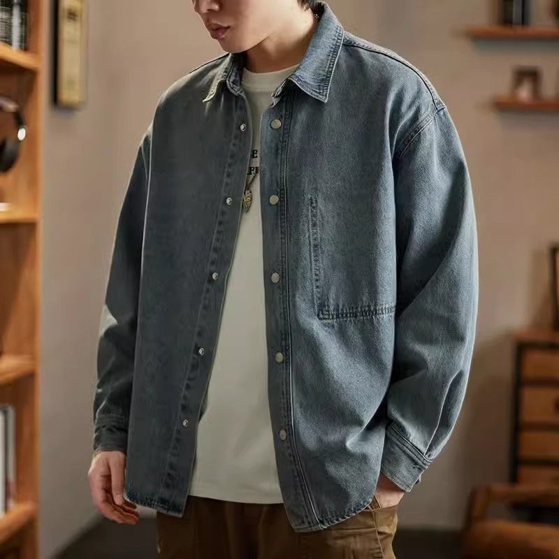 Herfst Knop Heren Denim Jas Lx - Winter Clothing Brands recensie en prijs