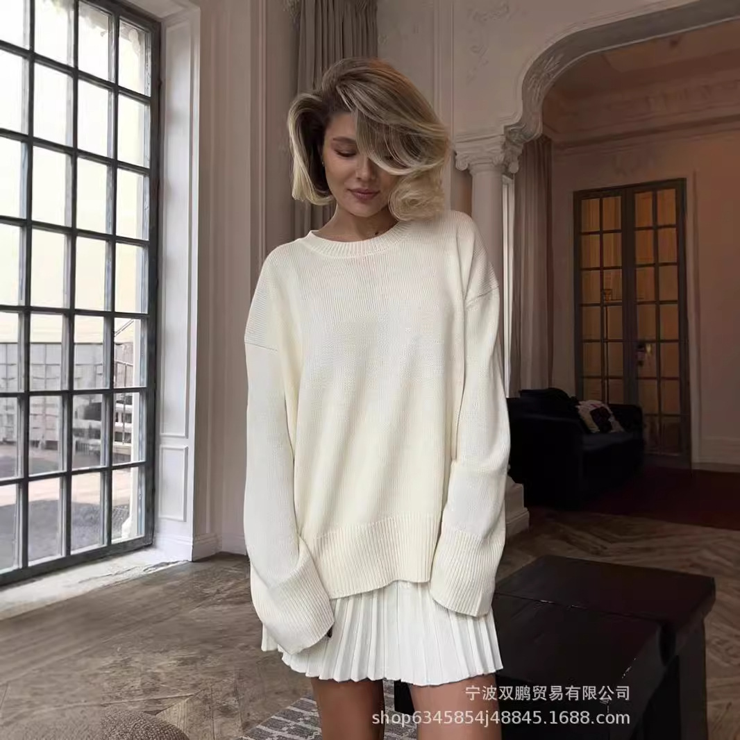 Herfst Effen Kleur O-hals Trui - Winter Clothing Color recensie en prijs