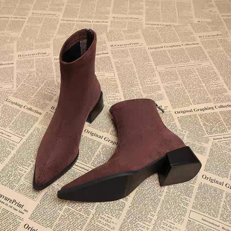 Nieuwe lage hak dames moderne  - Winter Clothing For Woman recensie en prijs