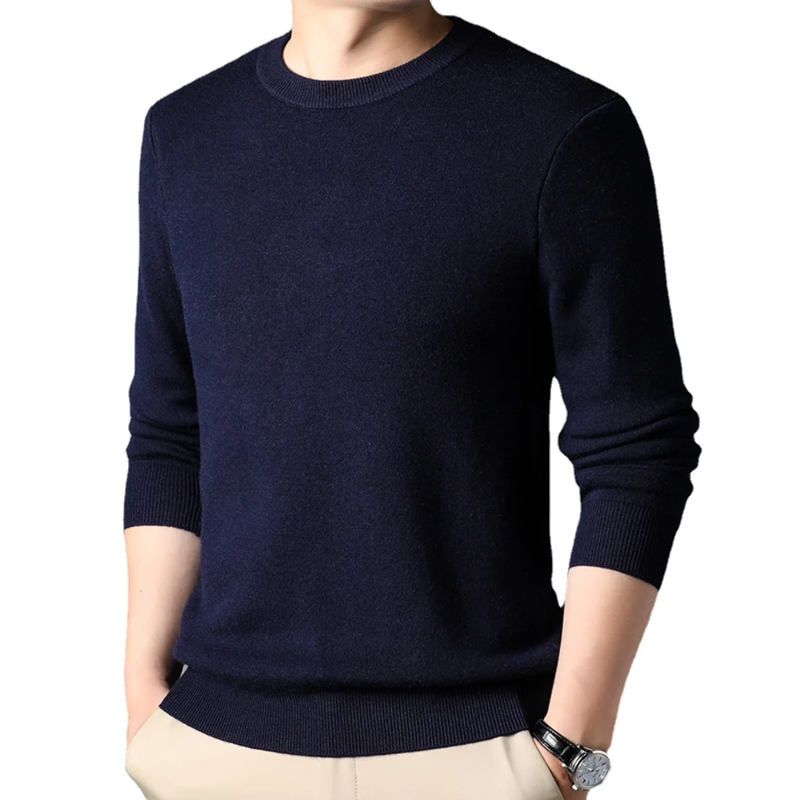 Heren effen kleur gebreide tru - Winter Clothing Uae recensie en prijs