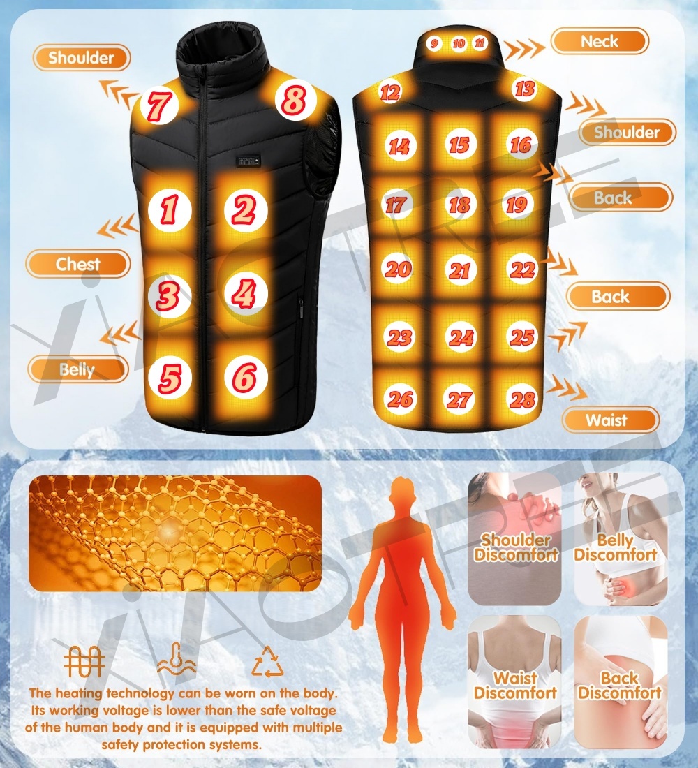 28/9 gebieden verwarmd vest he - Winter Clothing Uae recensie en prijs