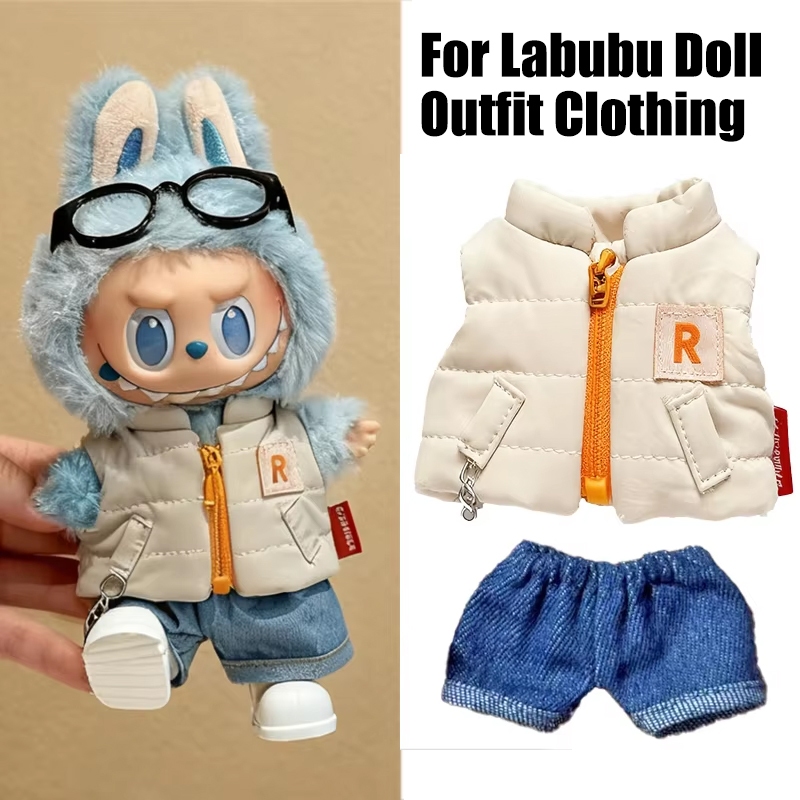 Voor 15 17 cm Labubu Pop Effen - Winter Clothing Color recensie en prijs